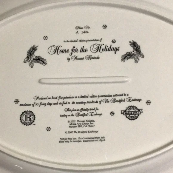 Thomas Kinkade Platter - Picture 3 of 3